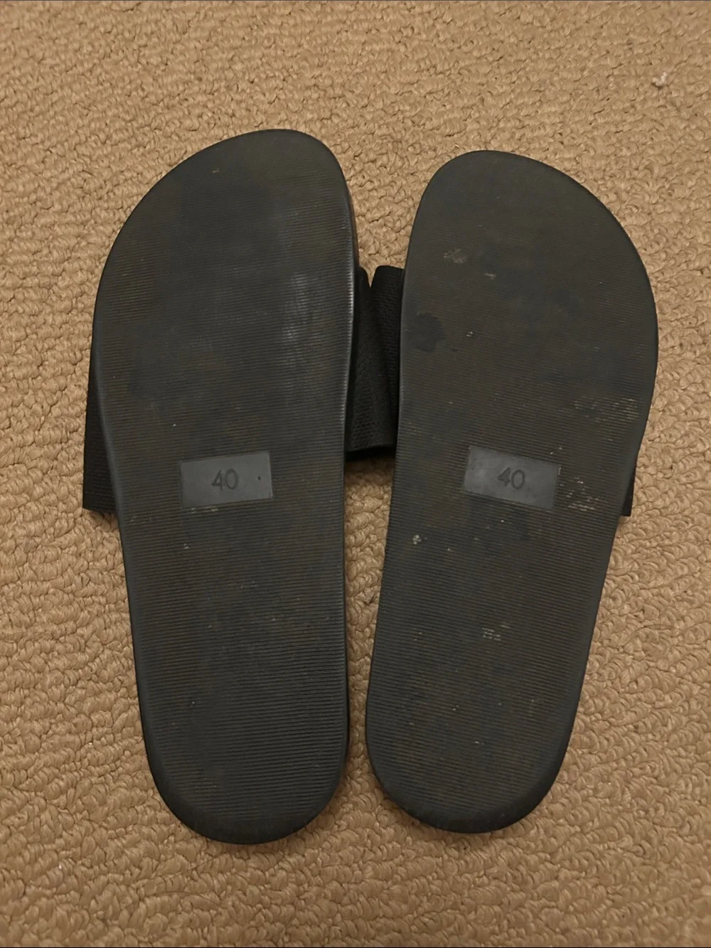Black Slide Sandals for women